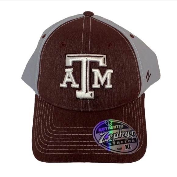 Texas A&M Aggies Hat Fitted Cap 2-Tone New - Picture 1 of 13